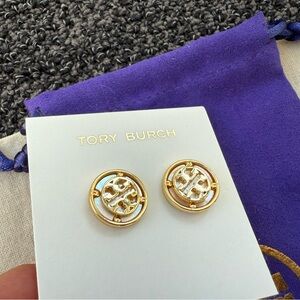 Tory Bruch Mother-of-pearl Stud Earrings